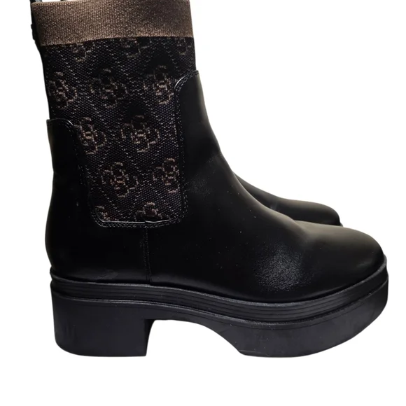 Guess Black and Brown Ankle Booties US 8.5 - Picture 2 of 6